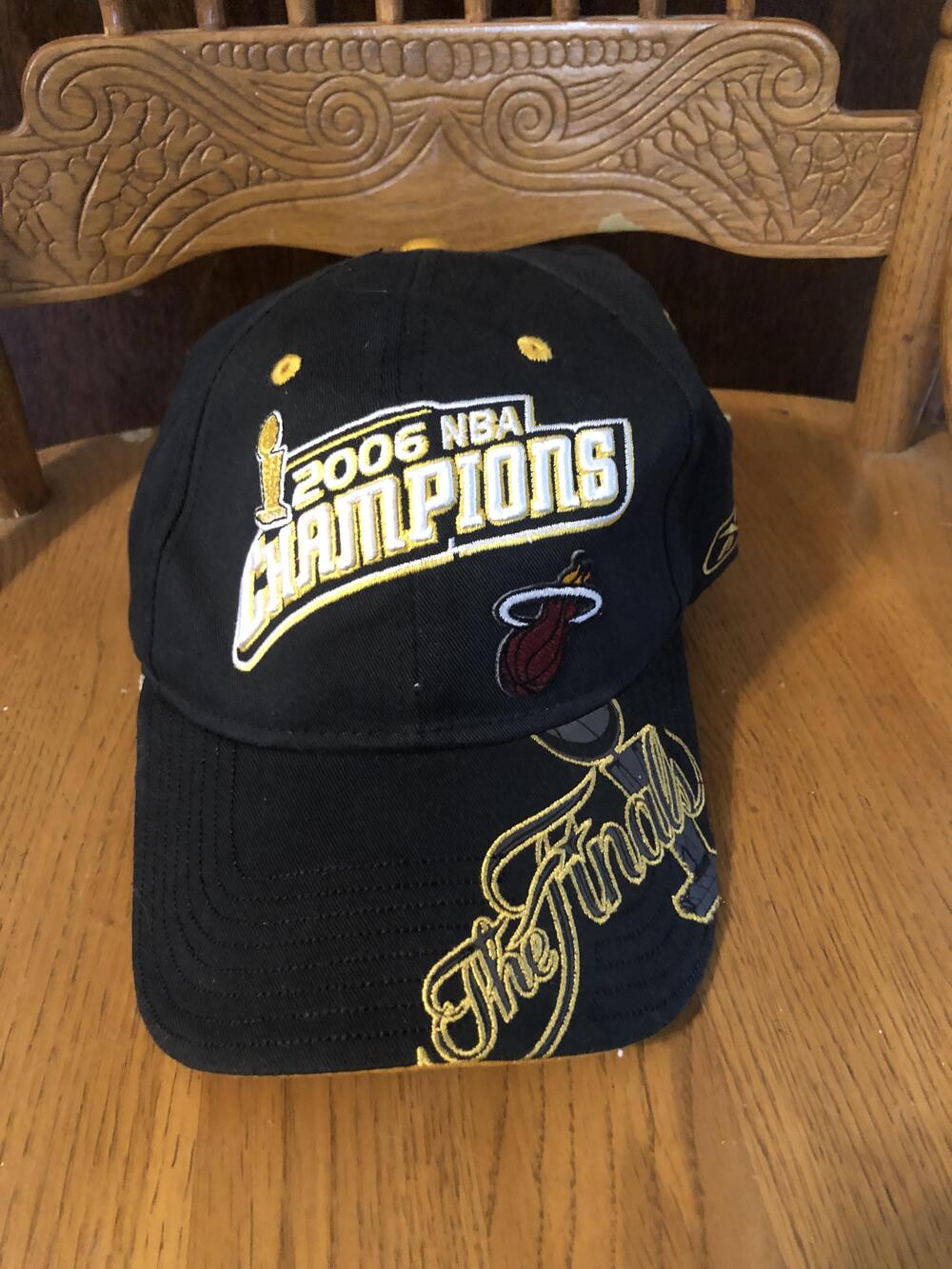 Miami Heat Hat Cap Snap Back NBA Basketball Finals Champions 2006 Reebok Mens